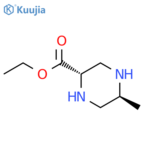 rac-ethyl (2R,5R)-5-methylpiperazine-2-carboxylate structure