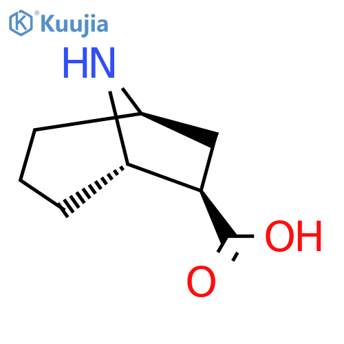 rac-(1R,5S,6R)-8-azabicyclo3.2.1octane-6-carboxylic acid structure