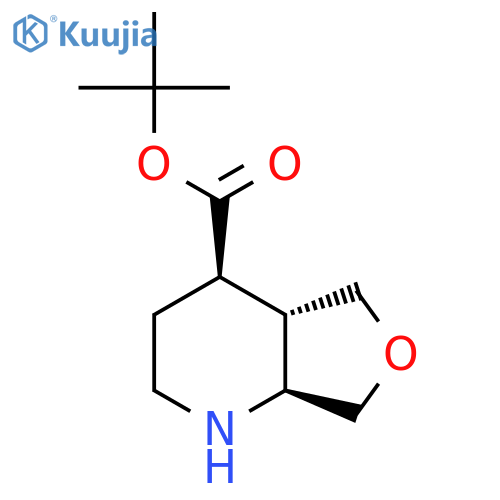rac-tert-butyl (4R,4aS,7aS)-octahydrofuro3,4-bpyridine-4-carboxylate structure