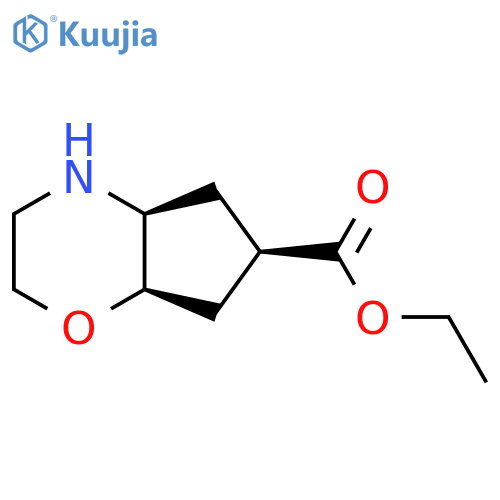 rac-ethyl (4aR,6S,7aS)-octahydrocyclopentab1,4oxazine-6-carboxylate structure