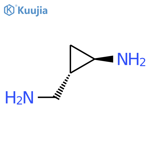 rac-(1R,2S)-2-(aminomethyl)cyclopropan-1-amine structure