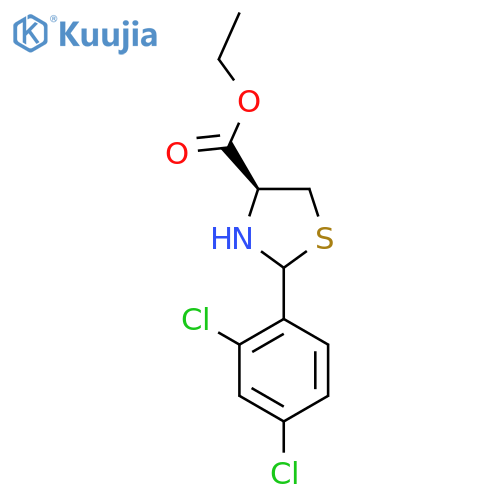 ethyl (4S)-2-(2,4-dichlorophenyl)-1,3-thiazolidine-4-carboxylate structure