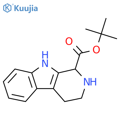 tert-butyl 1H,2H,3H,4H,9H-pyrido3,4-bindole-1-carboxylate structure