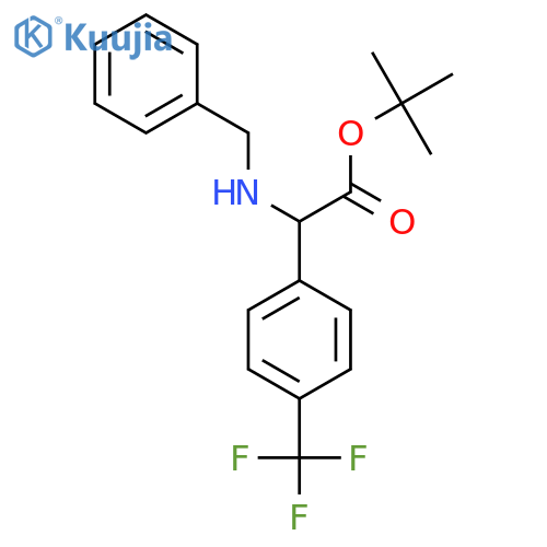 tert-butyl 2-(benzylamino)-2-4-(trifluoromethyl)phenylacetate structure