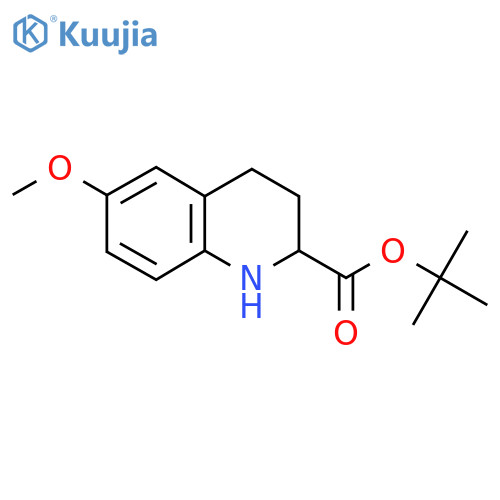 Tert-butyl 6-methoxy-1,2,3,4-tetrahydroquinoline-2-carboxylate structure