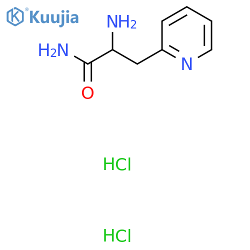 2-Amino-3-(pyridin-2-yl)propanamide dihydrochloride structure