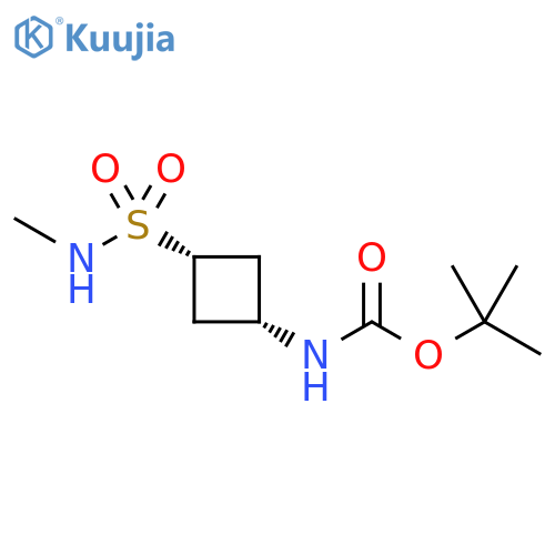 tert-butyl N-(1s,3s)-3-(methylsulfamoyl)cyclobutylcarbamate structure