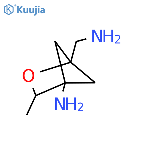 1-(Aminomethyl)-3-methyl-2-oxabicyclo[2.1.1]hexan-4-amine structure