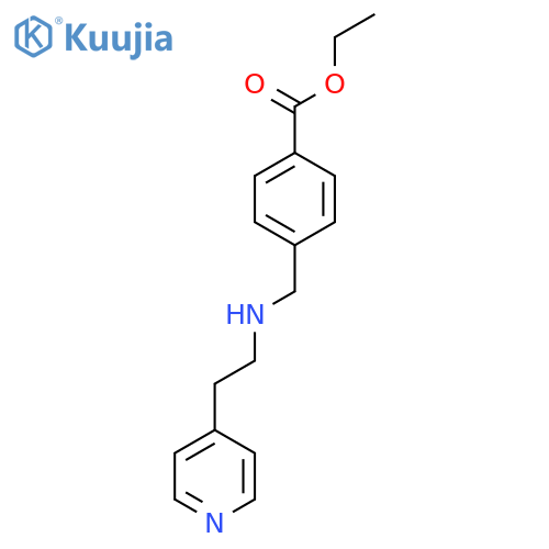 Ethyl 4-({[2-(pyridin-4-yl)ethyl]amino}methyl)benzoate structure