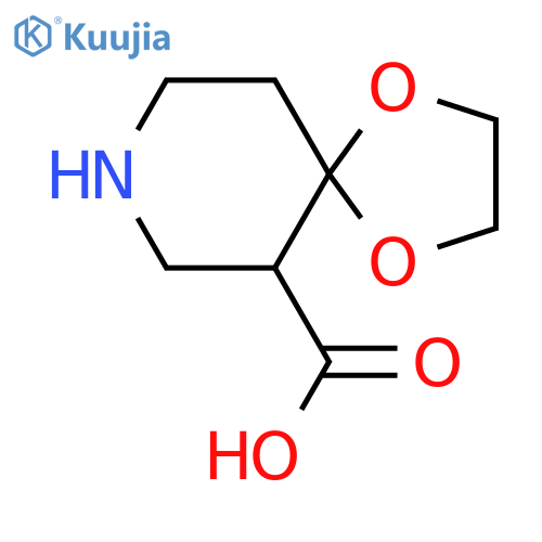 1,4-dioxa-8-azaspiro4.5decane-6-carboxylic acid structure