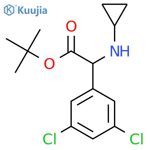 Tert-butyl 2-(cyclopropylamino)-2-(3,5-dichlorophenyl)acetate structure