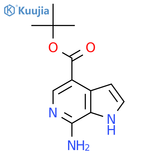 tert-butyl 7-amino-1H-pyrrolo2,3-cpyridine-4-carboxylate structure