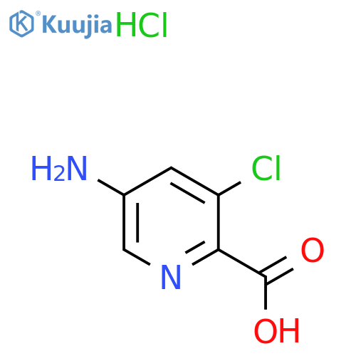 5-amino-3-chloropyridine-2-carboxylic acid hydrochloride structure