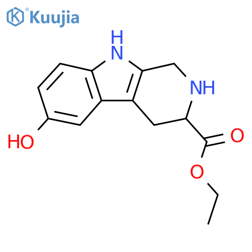ethyl 6-hydroxy-1H,2H,3H,4H,9H-pyrido3,4-bindole-3-carboxylate structure