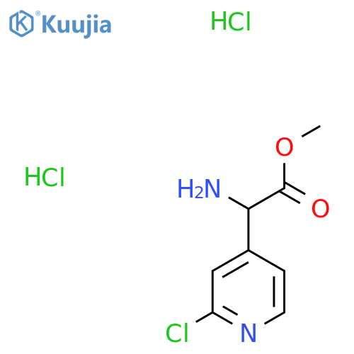 Methyl 2-amino-2-(2-chloropyridin-4-yl)acetate dihydrochloride structure
