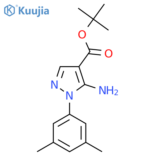 tert-butyl 5-amino-1-(3,5-dimethylphenyl)-1H-pyrazole-4-carboxylate structure