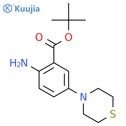 Tert-butyl 2-amino-5-(thiomorpholin-4-yl)benzoate structure