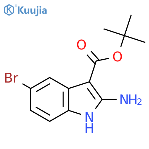 tert-butyl 2-amino-5-bromo-1H-indole-3-carboxylate structure