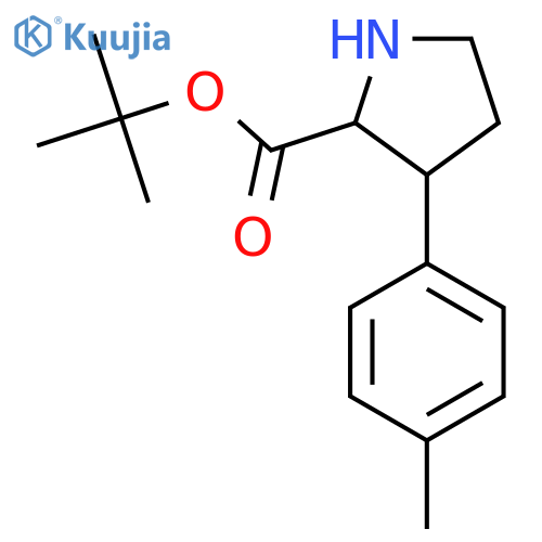 Tert-butyl 3-(4-methylphenyl)pyrrolidine-2-carboxylate structure