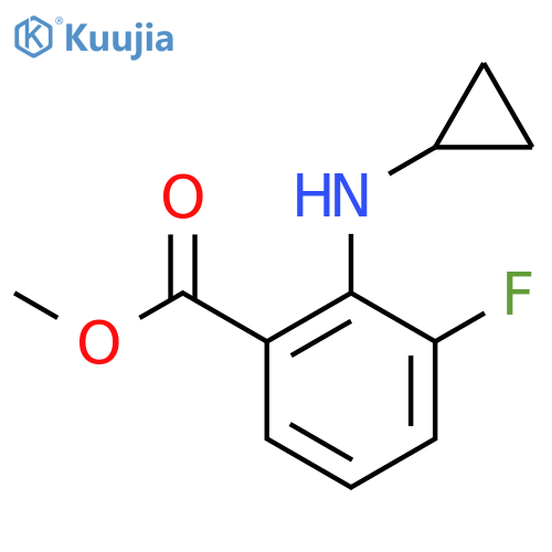 Methyl 2-(cyclopropylamino)-3-fluorobenzoate structure