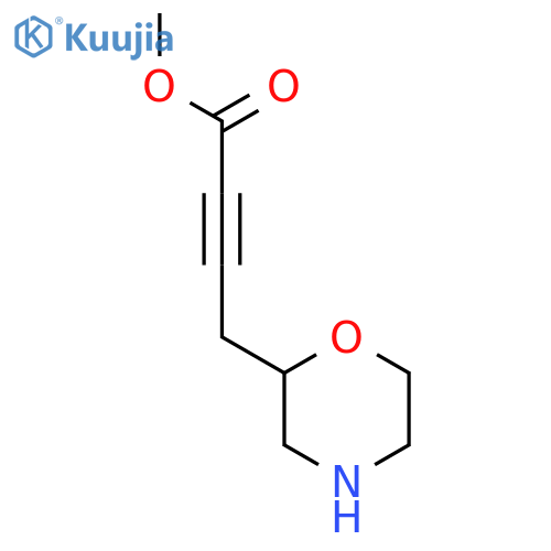 Methyl 4-(morpholin-2-yl)but-2-ynoate structure