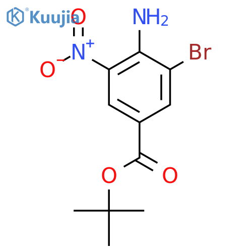 Tert-butyl 4-amino-3-bromo-5-nitrobenzoate structure
