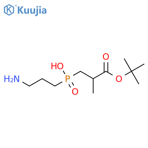 (3-aminopropyl)3-(tert-butoxy)-2-methyl-3-oxopropylphosphinic acid structure