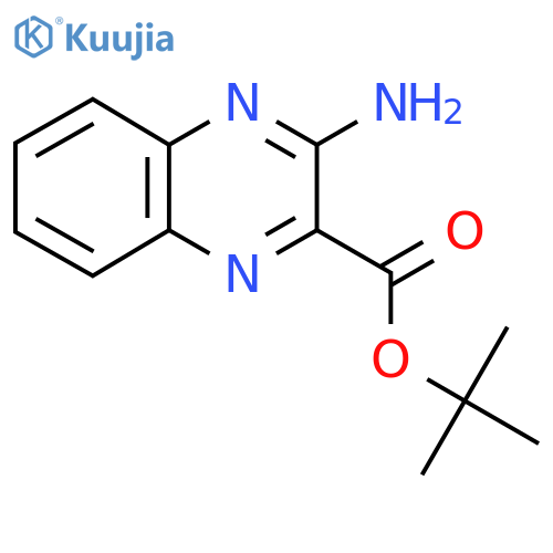Tert-butyl 3-aminoquinoxaline-2-carboxylate structure