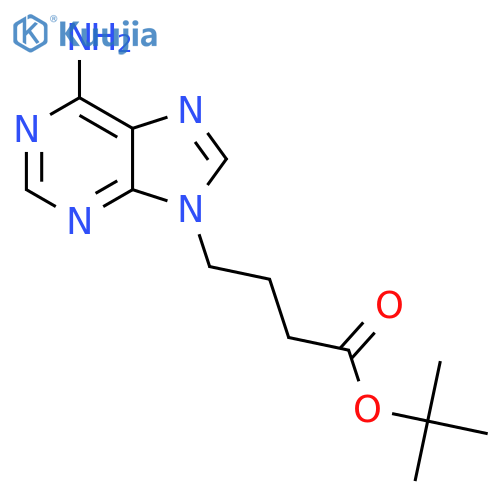 tert-butyl 4-(6-amino-9H-purin-9-yl)butanoate structure