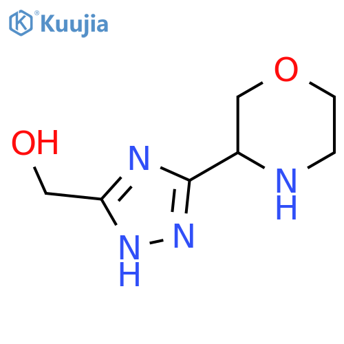 3-(morpholin-3-yl)-1H-1,2,4-triazol-5-ylmethanol structure