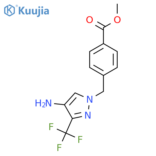 methyl 4-{[4-amino-3-(trifluoromethyl)-1H-pyrazol-1-yl]methyl}benzoate structure