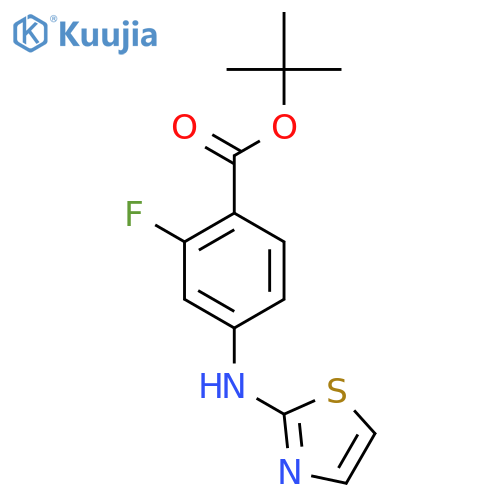 tert-butyl 2-fluoro-4-(1,3-thiazol-2-yl)aminobenzoate structure