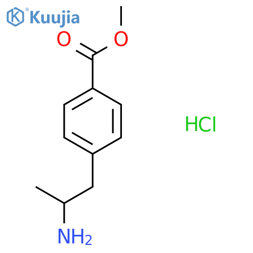 Methyl 4-(2-aminopropyl)benzoate hydrochloride structure