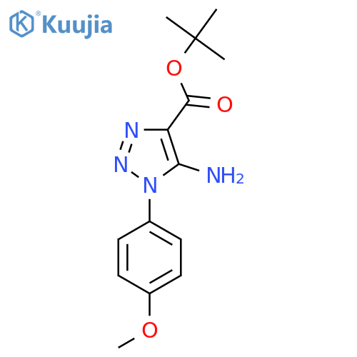 tert-butyl 5-amino-1-(4-methoxyphenyl)-1H-1,2,3-triazole-4-carboxylate structure