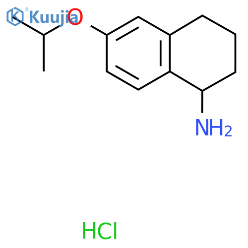 6-(Propan-2-yloxy)-1,2,3,4-tetrahydronaphthalen-1-amine hydrochloride structure