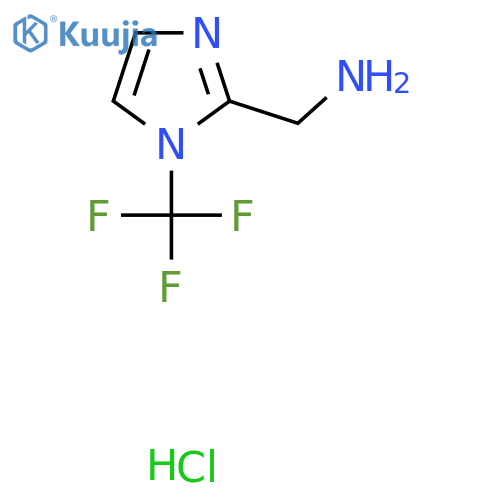 1-1-(trifluoromethyl)-1H-imidazol-2-ylmethanamine hydrochloride structure