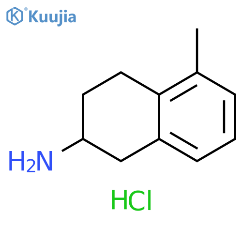 5-methyl-1,2,3,4-tetrahydronaphthalen-2-amine hydrochloride structure
