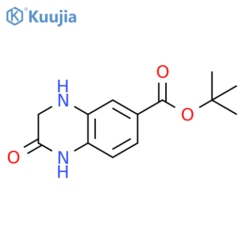 Tert-butyl 2-oxo-1,2,3,4-tetrahydroquinoxaline-6-carboxylate structure