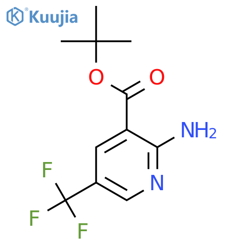 Tert-butyl 2-amino-5-(trifluoromethyl)pyridine-3-carboxylate structure