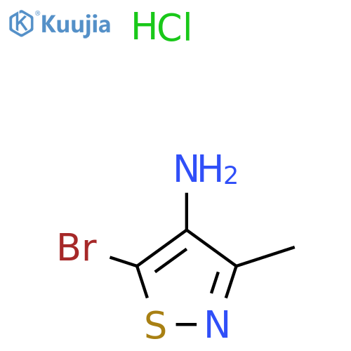 5-bromo-3-methyl-1,2-thiazol-4-amine hydrochloride structure