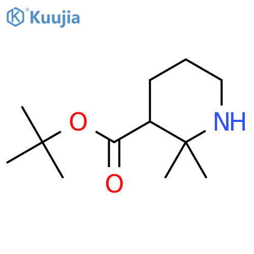 Tert-butyl 2,2-dimethylpiperidine-3-carboxylate structure