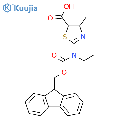2-({(9H-fluoren-9-yl)methoxycarbonyl}(propan-2-yl)amino)-4-methyl-1,3-thiazole-5-carboxylic acid structure