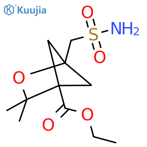 ethyl 3,3-dimethyl-1-(sulfamoylmethyl)-2-oxabicyclo2.1.1hexane-4-carboxylate structure