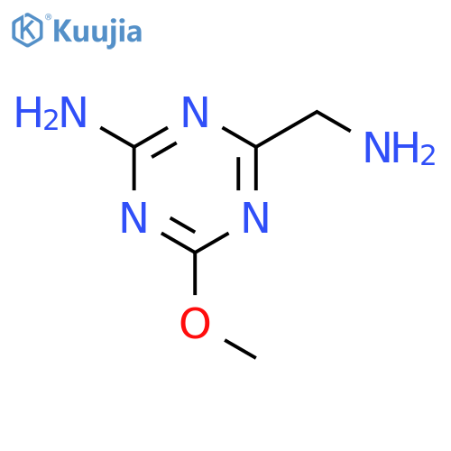 4-(Aminomethyl)-6-methoxy-1,3,5-triazin-2-amine structure