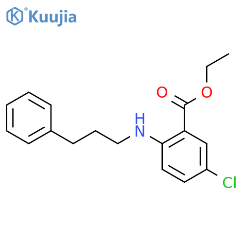 Ethyl 5-chloro-2-[(3-phenylpropyl)amino]benzoate structure