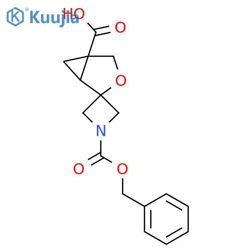 1-(benzyloxy)carbonyl-3'-oxaspiroazetidine-3,2'-bicyclo3.1.0hexane-5'-carboxylic acid structure