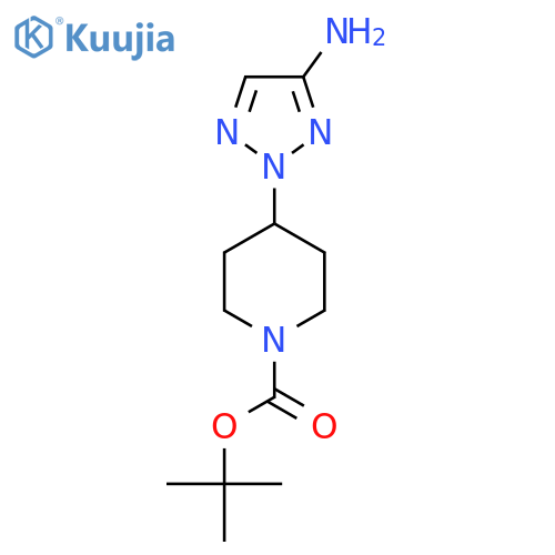 Tert-butyl 4-(4-amino-2H-1,2,3-triazol-2-YL)piperidine-1-carboxylate structure