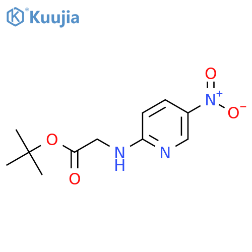 tert-butyl 2-(5-nitropyridin-2-yl)aminoacetate structure