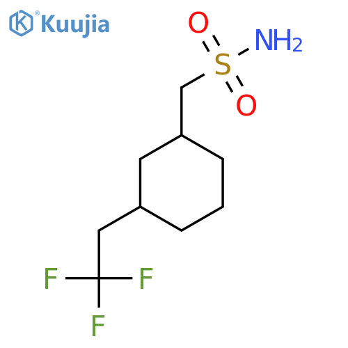 3-(2,2,2-trifluoroethyl)cyclohexylmethanesulfonamide structure