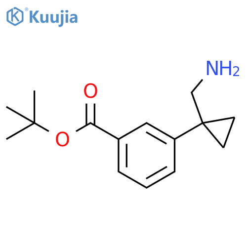 tert-butyl 3-1-(aminomethyl)cyclopropylbenzoate structure